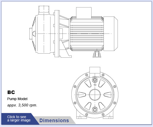 EDUR BC Pump Dimensions