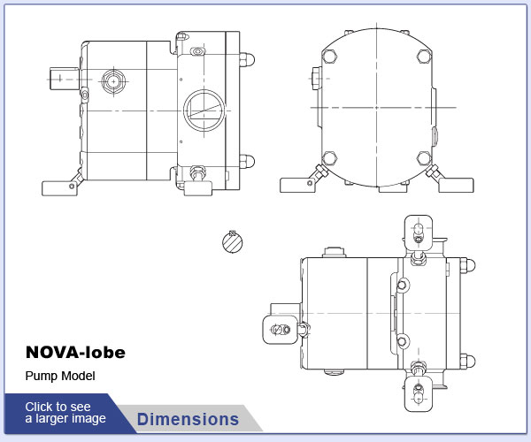 Hilge NOVAlobe Pump Dimensions