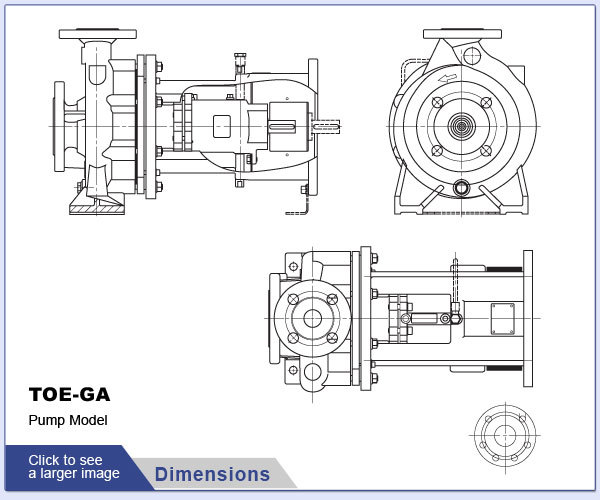 SPECK - TOE-GA - Pump Dimensions